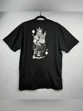 Thirty Single King Of Spades Grim Reaper Black Graphic Tee Men’s Sz Large